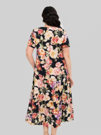 Платье миди All Posa модель ap101915p-chornij Фото