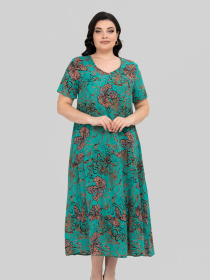 Платье миди All Posa модель ap101915p-zelenij Фото