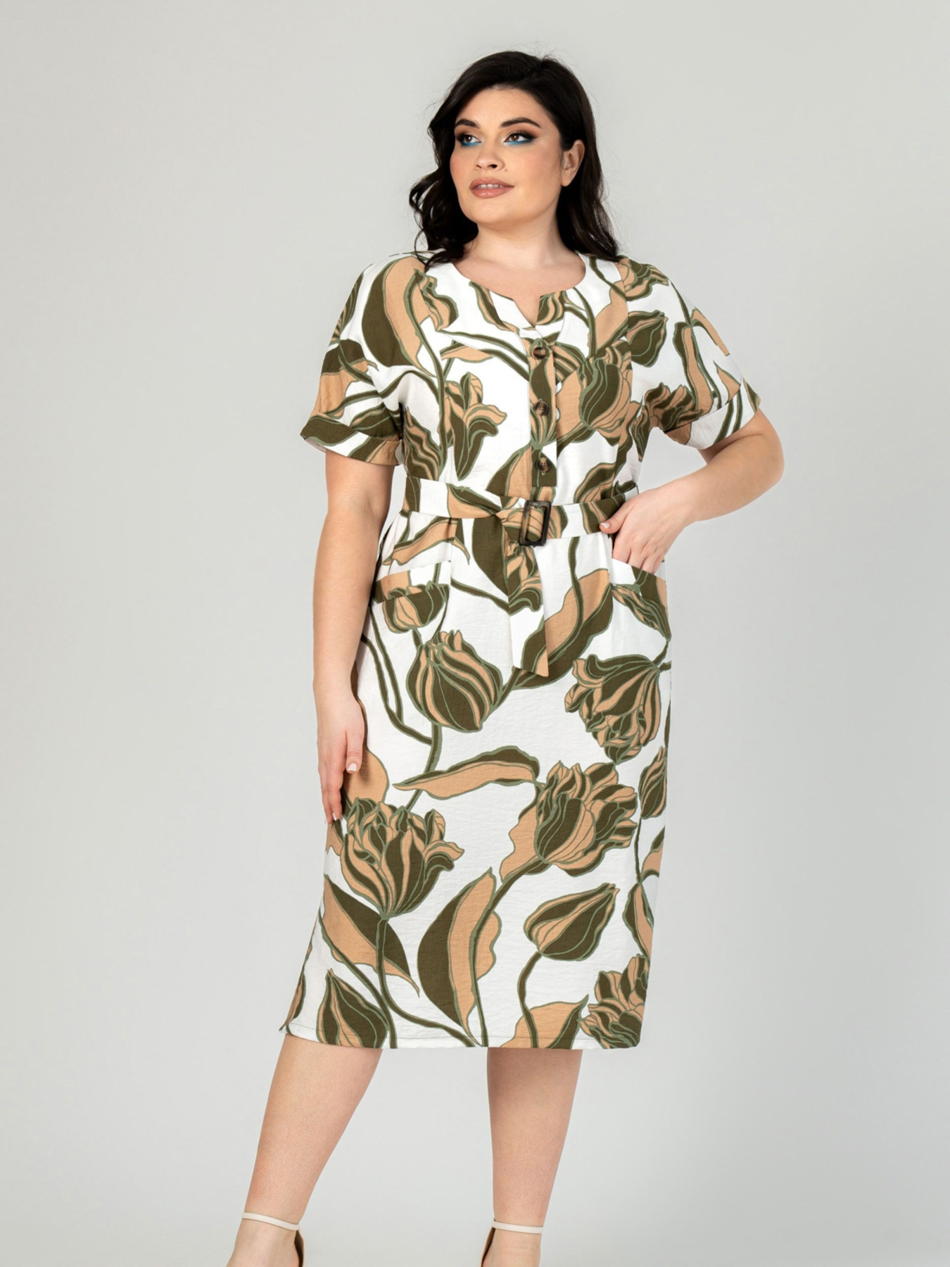 Платье миди All Posa модель ap101910p-blij-hak Фото