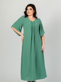 Платье миди All Posa модель ap101906p-zelenij Фото