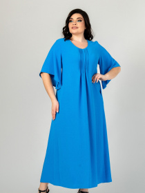 Сукня міді All Posa модель ap101906p-blakitnij Сукня міді All Posa модель ap101906p-blakitnij Фото