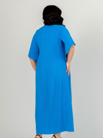 Сукня міді All Posa модель ap101906p-blakitnij Сукня міді All Posa модель ap101906p-blakitnij Фото