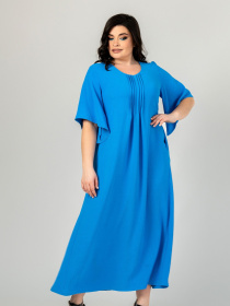 Платье миди All Posa модель ap101906p-blakitnij Фото