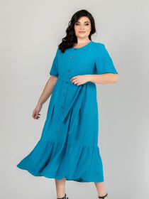 Сукня міді All Posa модель ap101900p-bryuza Фото