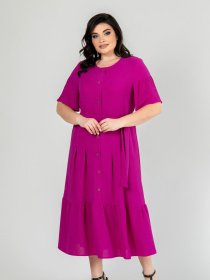 Платье миди All Posa модель ap101900p-malina Платье миди All Posa модель ap101900p-malina Фото