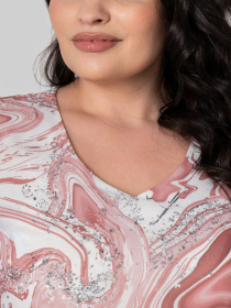 Платье миди All Posa модель ap101866p-koral Фото