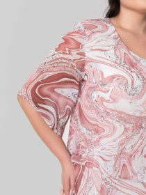 Платье миди All Posa модель ap101866p-koral Фото