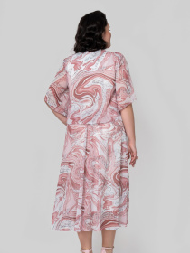 Платье миди All Posa модель ap101866p-koral Фото