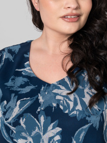 Платье миди All Posa модель ap101866p-sinj Фото