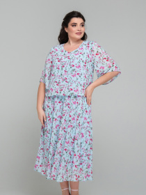 Платье миди All Posa модель ap101866p-blakitnij Фото