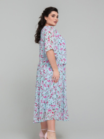 Платье миди All Posa модель ap101866p-blakitnij Фото