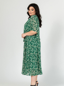 Платье миди All Posa модель ap101866p-zelenij Фото