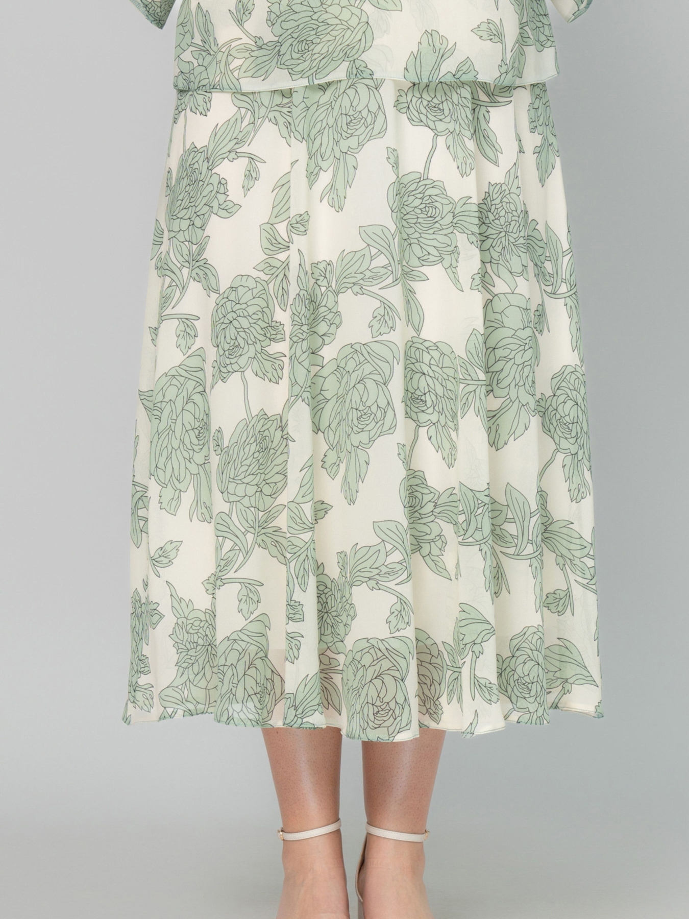 Платье миди All Posa модель ap101866p-olivka Фото