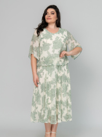 Платье миди All Posa модель ap101866p-olivka Платье миди All Posa модель ap101866p-olivka Фото