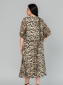 Платье миди All Posa модель ap101866p-leopard Фото