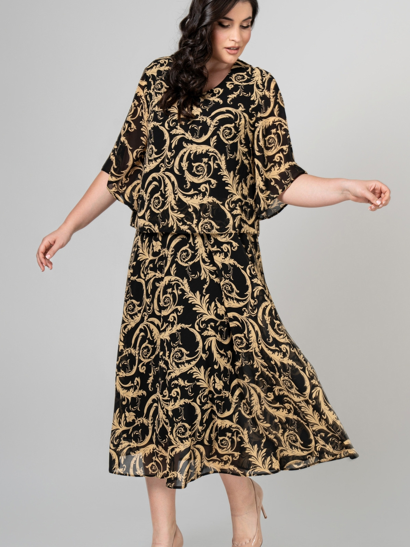 Платье миди All Posa модель ap101866p-venzelq Фото