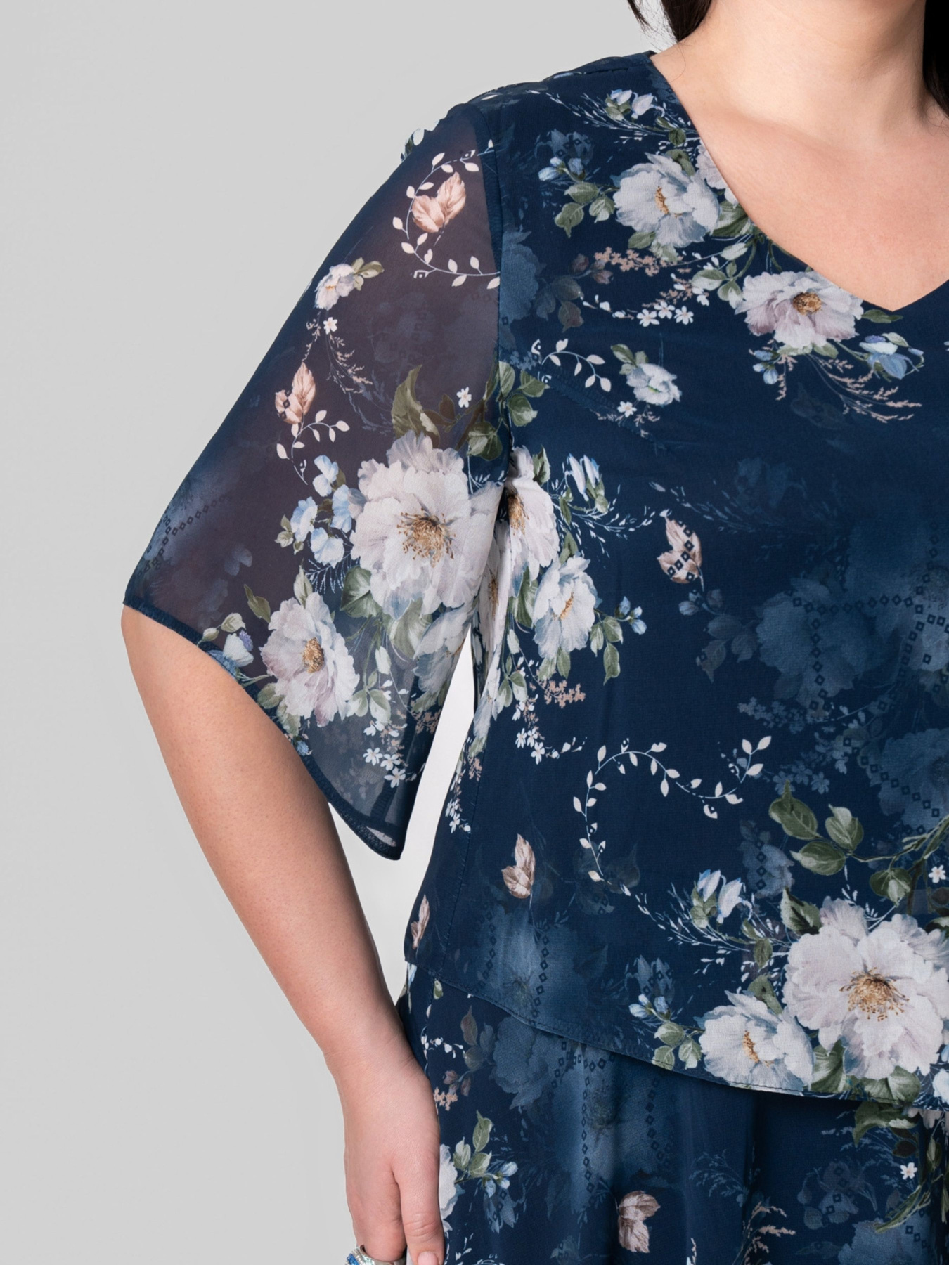 Платье миди All Posa модель ap101866p-temno-sinj Фото