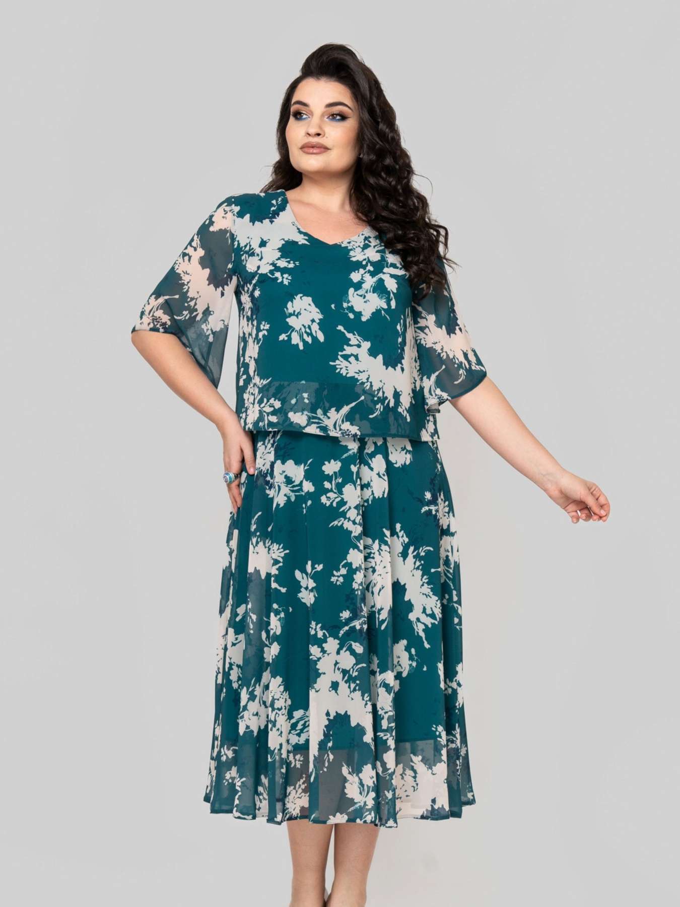 Платье миди All Posa модель ap101866p-bryuza Фото