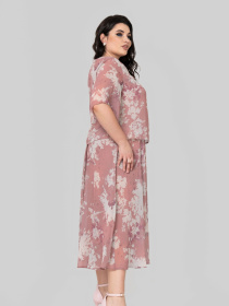 Платье миди All Posa модель ap101866p-nzhno-rozhevij Фото