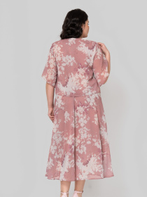 Платье миди All Posa модель ap101866p-nzhno-rozhevij Фото