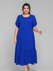 Платье миди All Posa модель ap101849p-elektrik Платье миди All Posa модель ap101849p-elektrik Фото