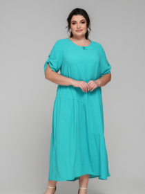 Сукня міді All Posa модель ap101849p-bryuza Фото