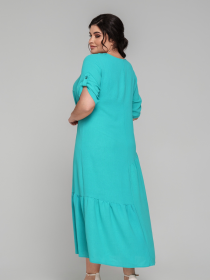 Сукня міді All Posa модель ap101849p-bryuza Фото