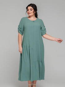 Платье миди All Posa модель ap101849p-olivka Фото