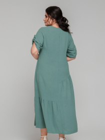 Платье миди All Posa модель ap101849p-olivka Платье миди All Posa модель ap101849p-olivka Фото