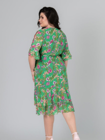 Платье миди All Posa модель ap101842p-zelenij Фото