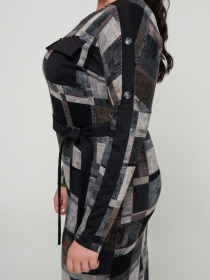 Платье миди All Posa модель ap101746p-chornij Фото