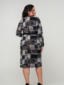 Платье миди All Posa модель ap101746p-chornij Платье миди All Posa модель ap101746p-chornij Фото