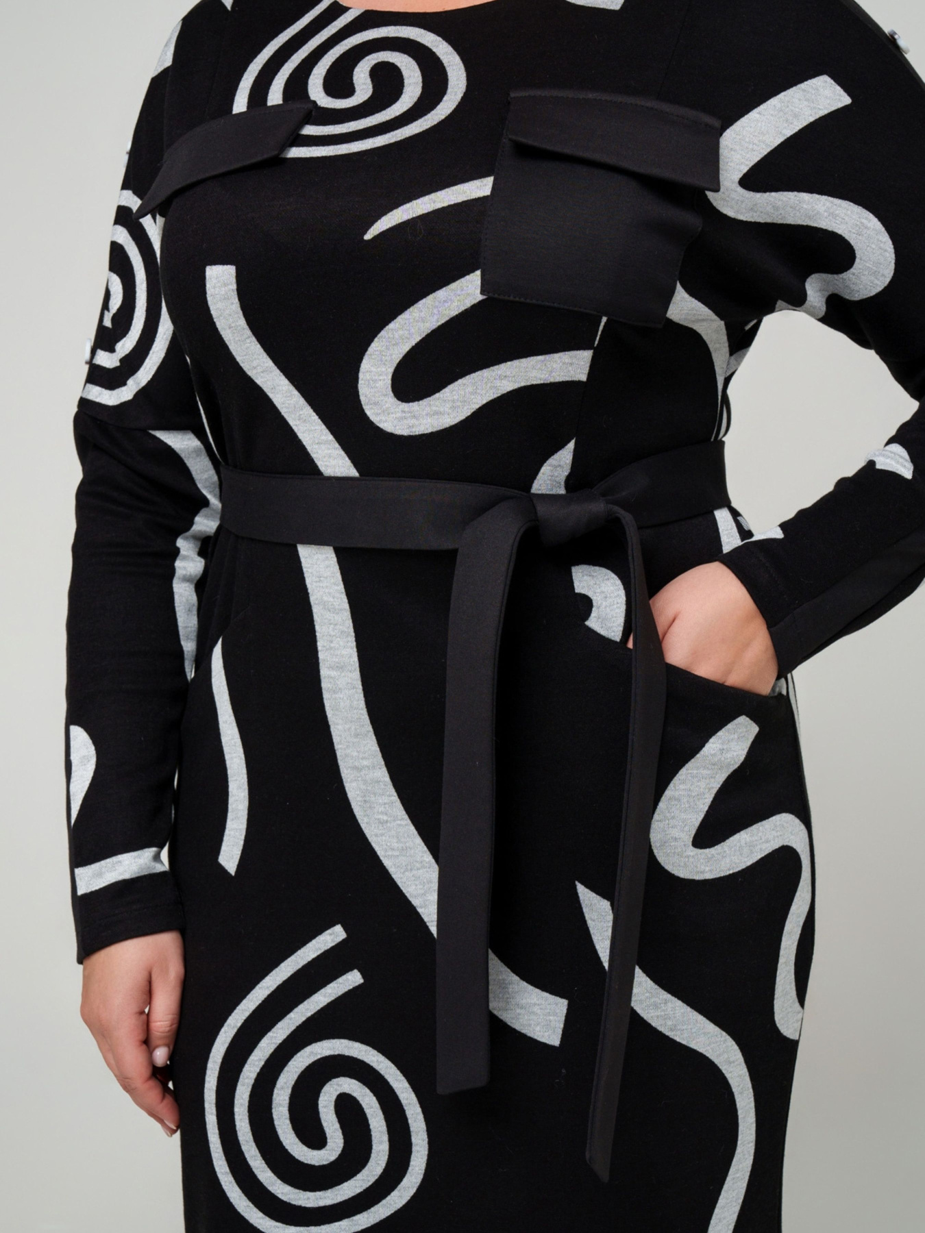 Сукня міді All Posa модель ap101746p-blij Фото