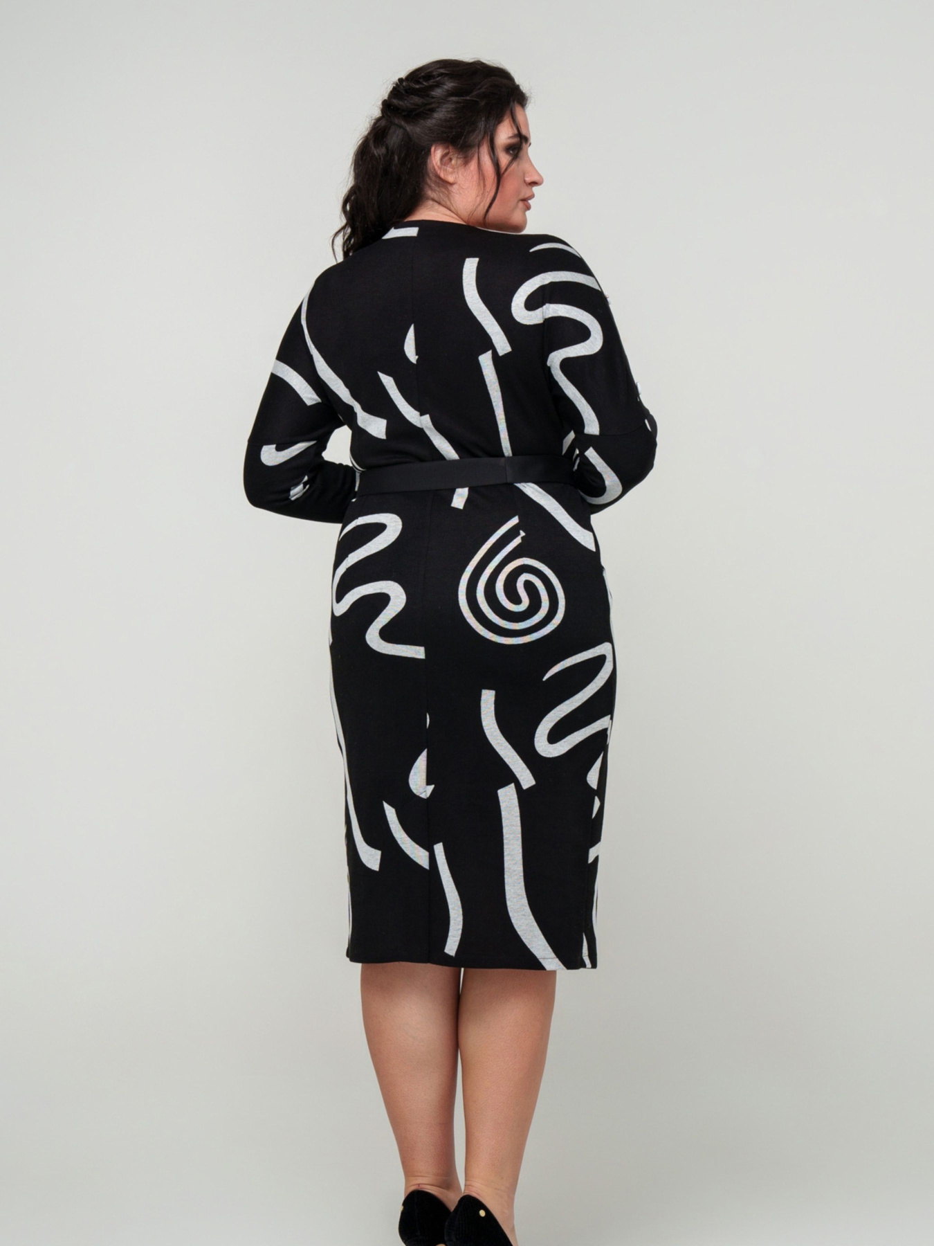 Сукня міді All Posa модель ap101746p-blij Фото