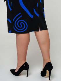 Платье миди All Posa модель ap101746p-elektrik Фото