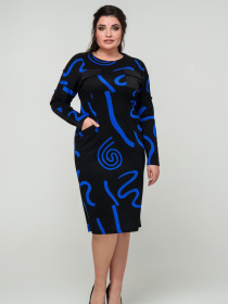 Платье миди All Posa модель ap101746p-elektrik Фото