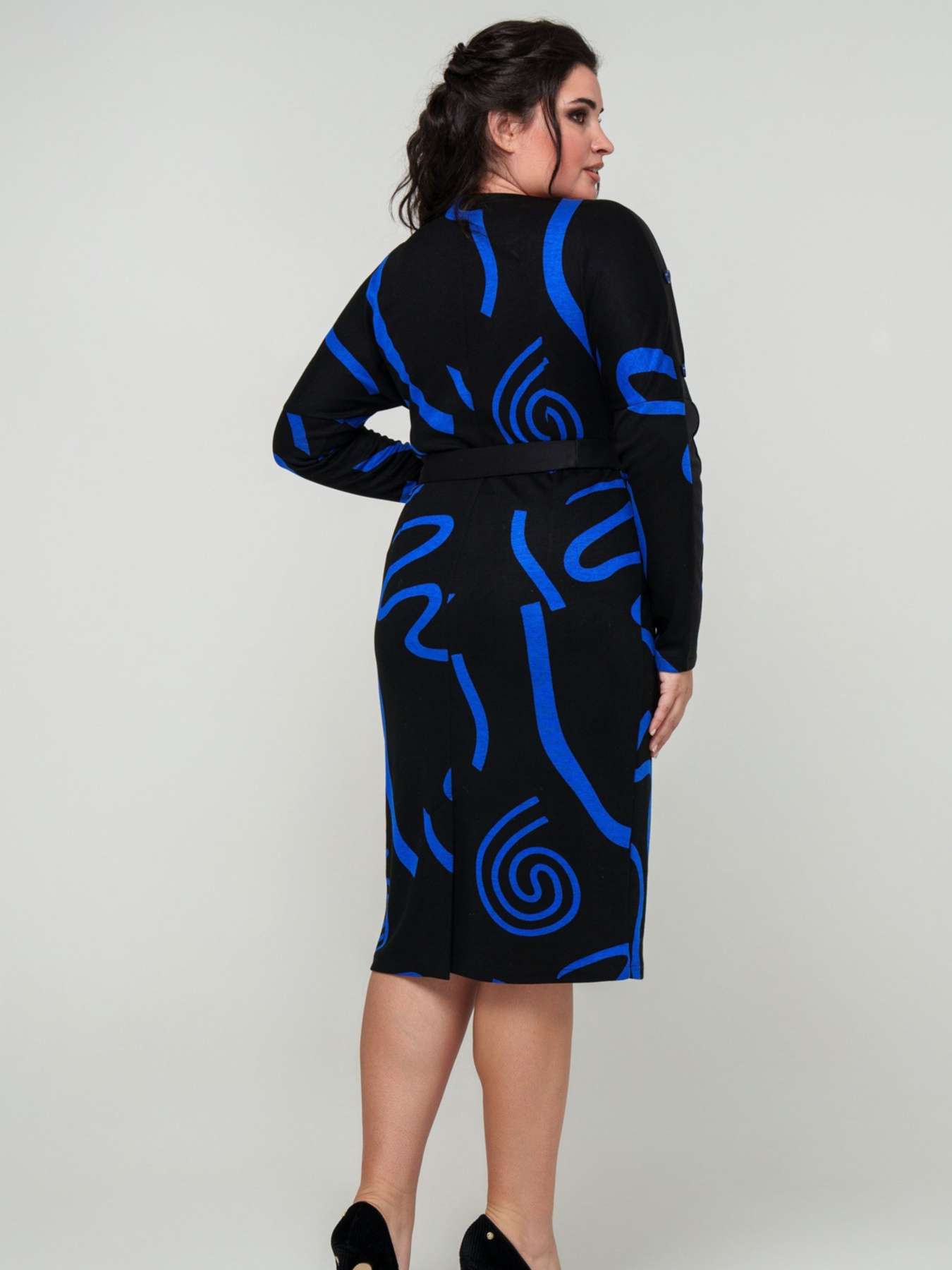 Платье миди All Posa модель ap101746p-elektrik Фото