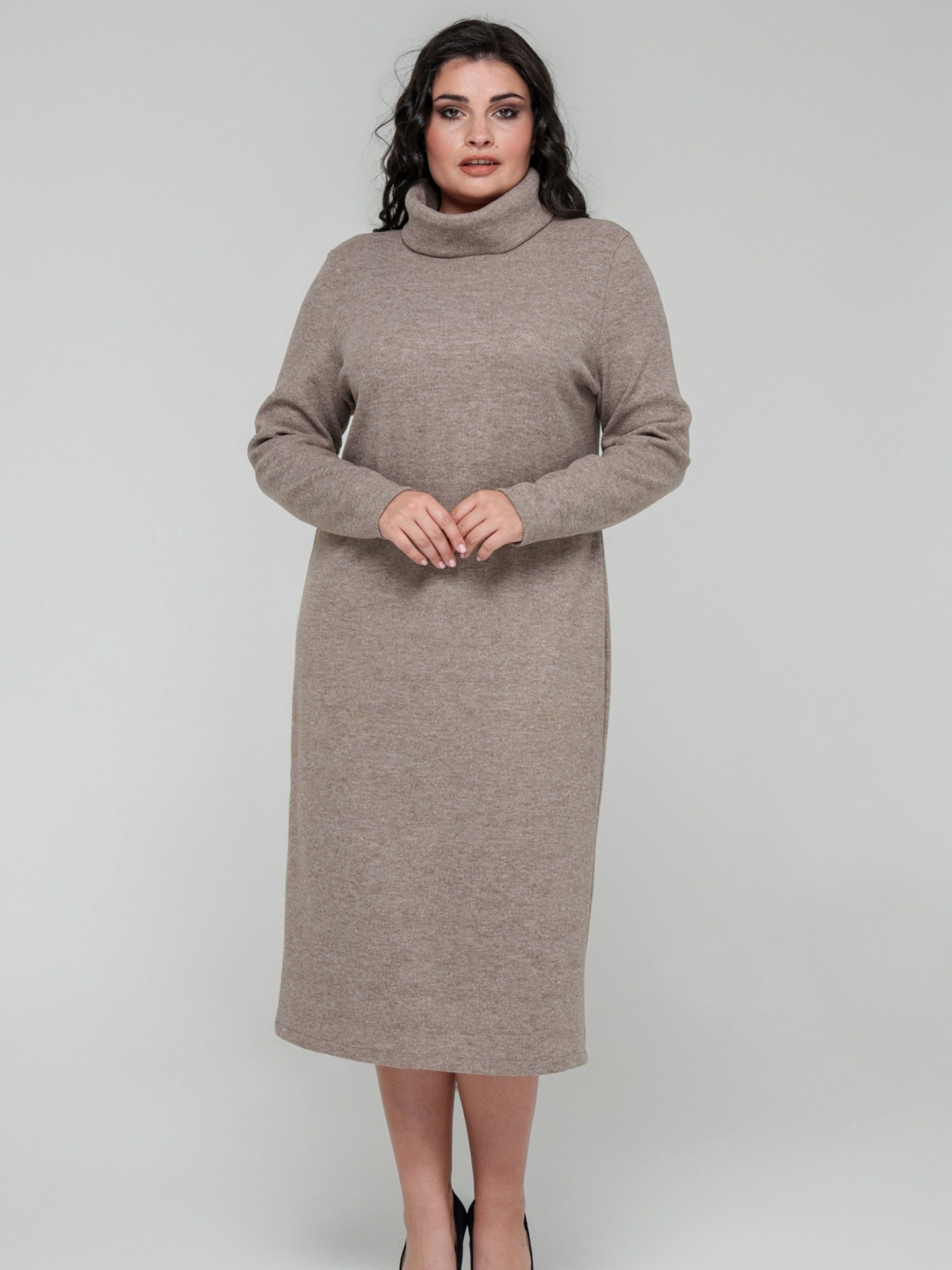 Платье миди All Posa модель ap101725p-kapuchno Фото