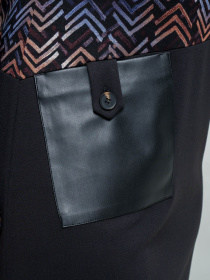 Платье миди All Posa модель ap101692p-chornij Платье миди All Posa модель ap101692p-chornij Фото