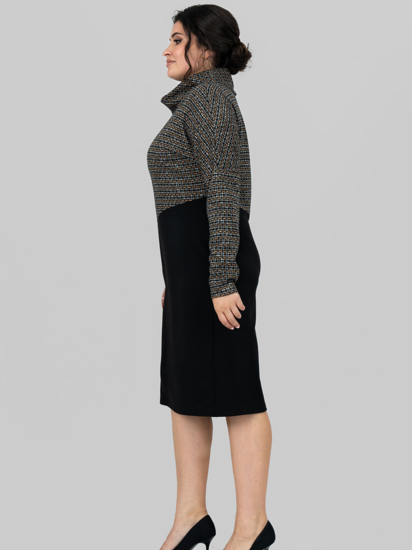 Платье миди All Posa модель ap101692p-grchicq Фото