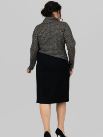 Платье миди All Posa модель ap101692p-grchicq Фото