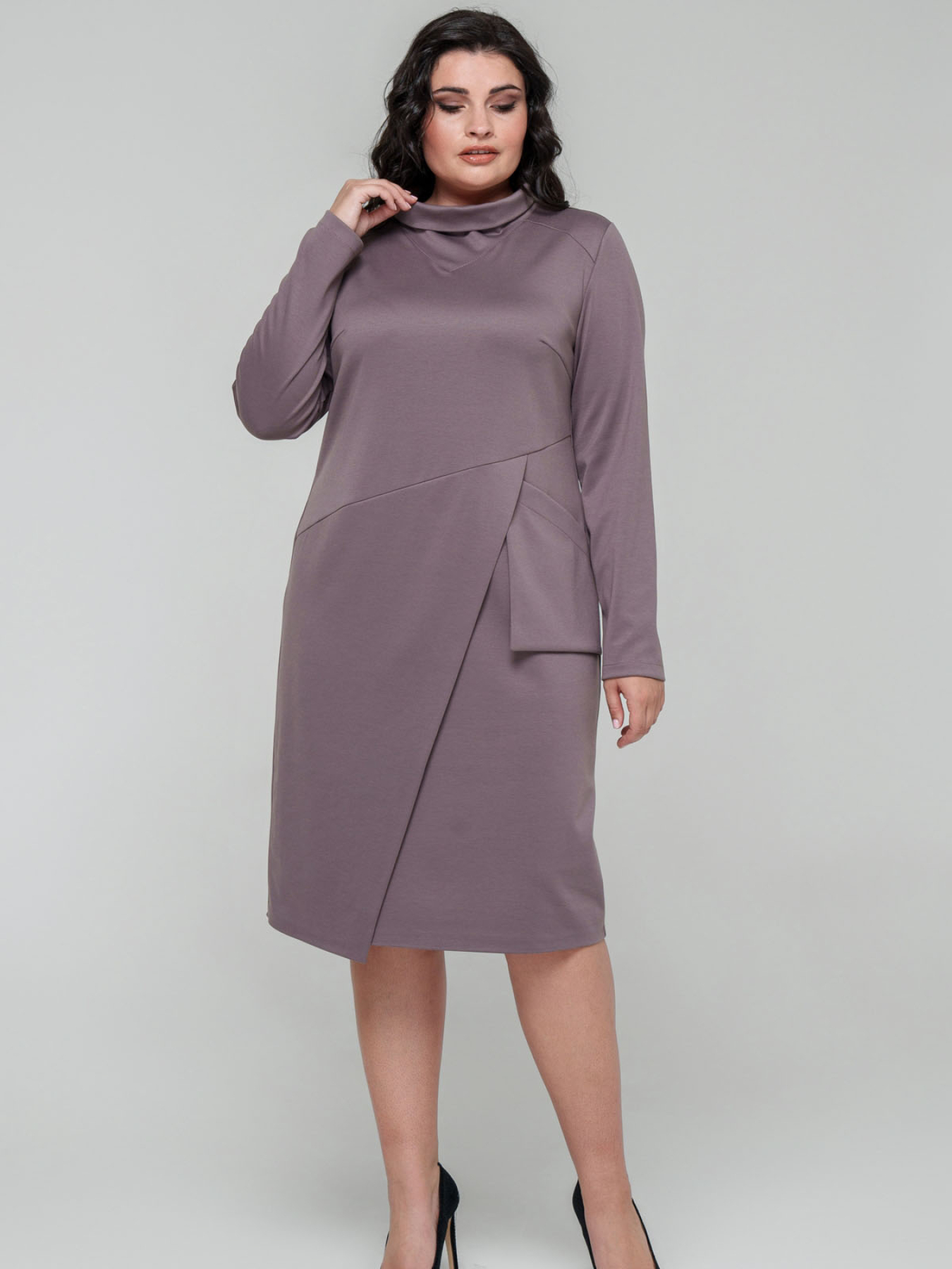 Сукня міді All Posa модель ap101681p-moko Фото