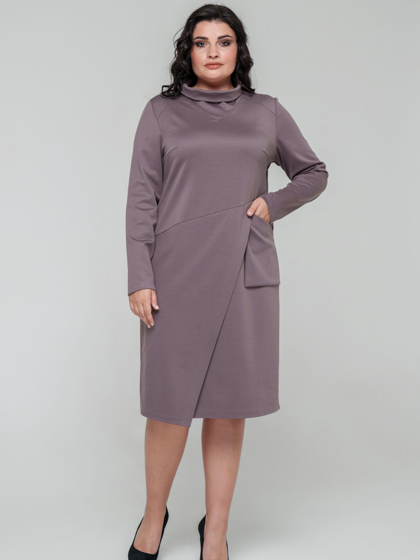 Сукня міді All Posa модель ap101681p-moko Фото