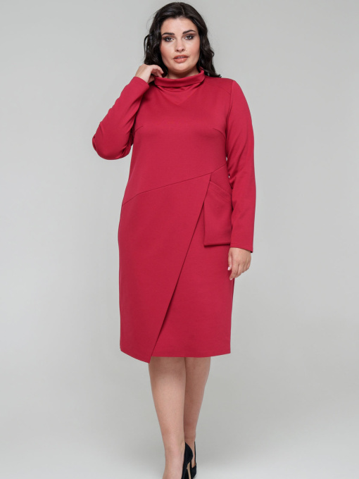 Платье миди All Posa модель ap101681p-chervonij Фото