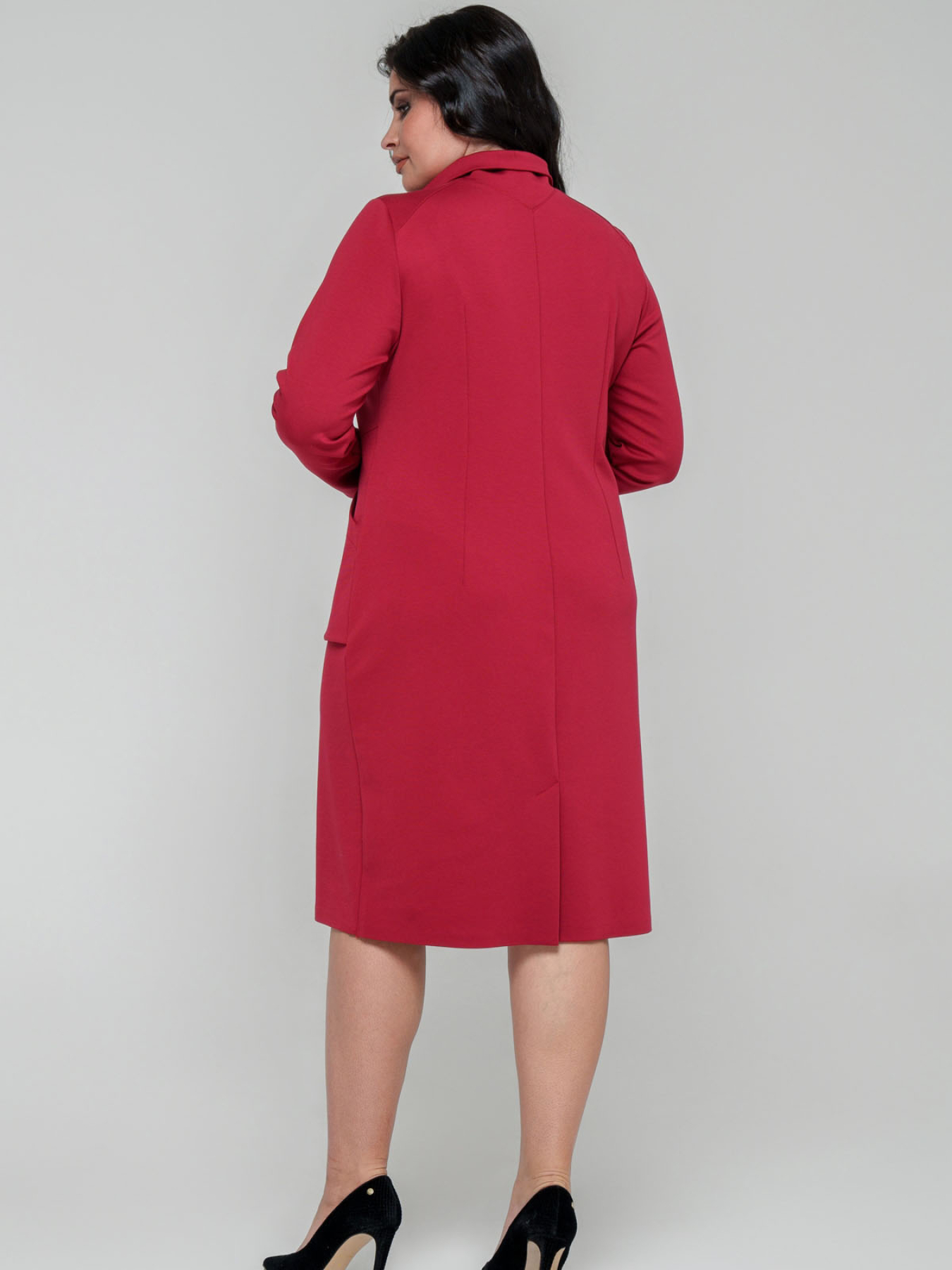 Платье миди All Posa модель ap101681p-chervonij Фото