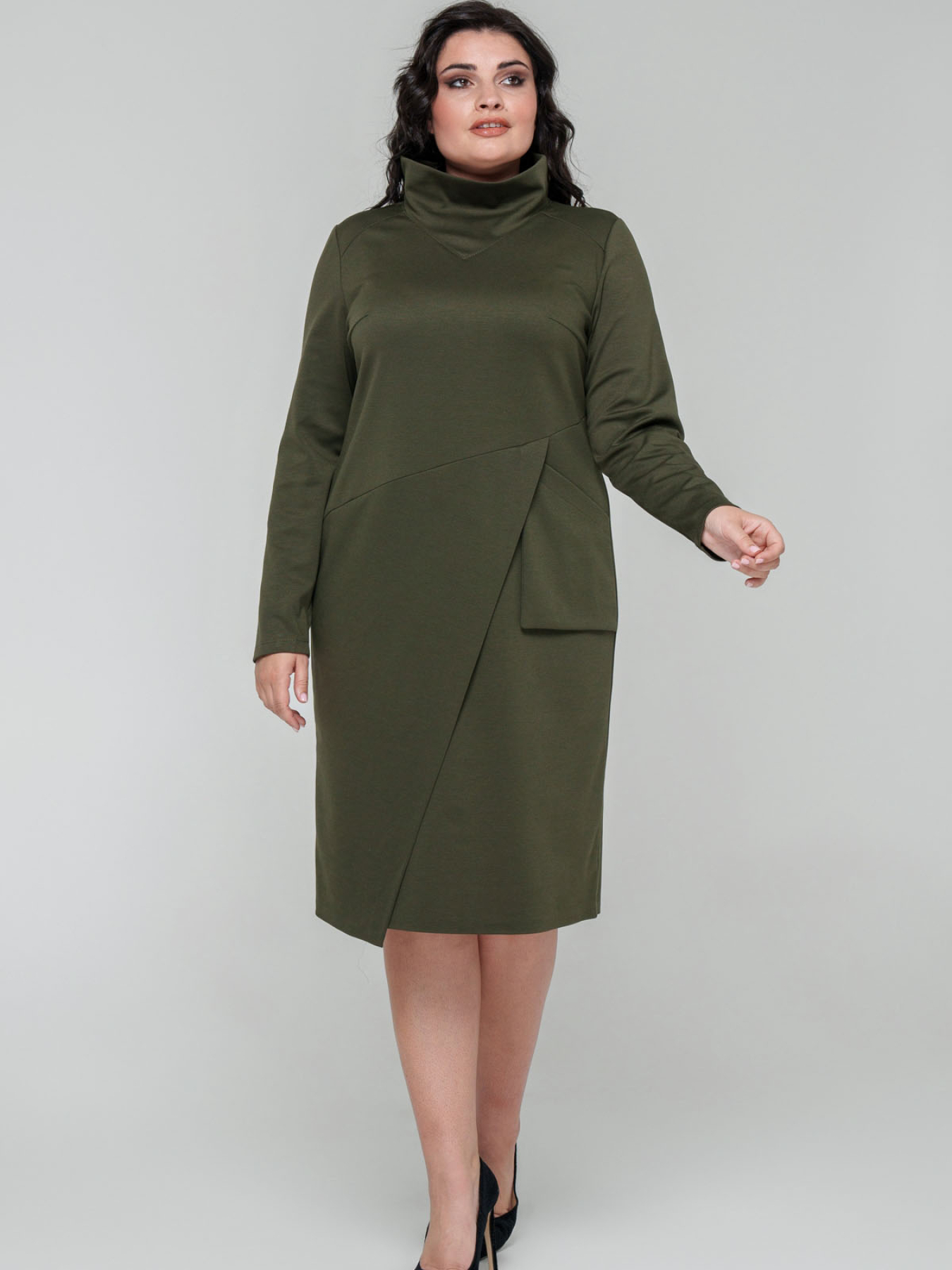 Сукня міді All Posa модель ap101681p-hak Фото