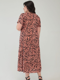 Платье миди All Posa модель ap101566p-koral Фото