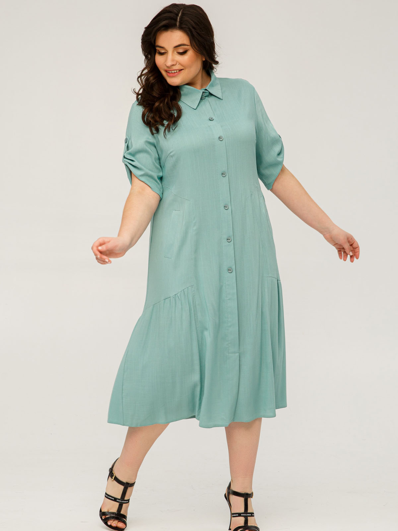 Сукня міді All Posa модель ap101505p-m-qta Фото