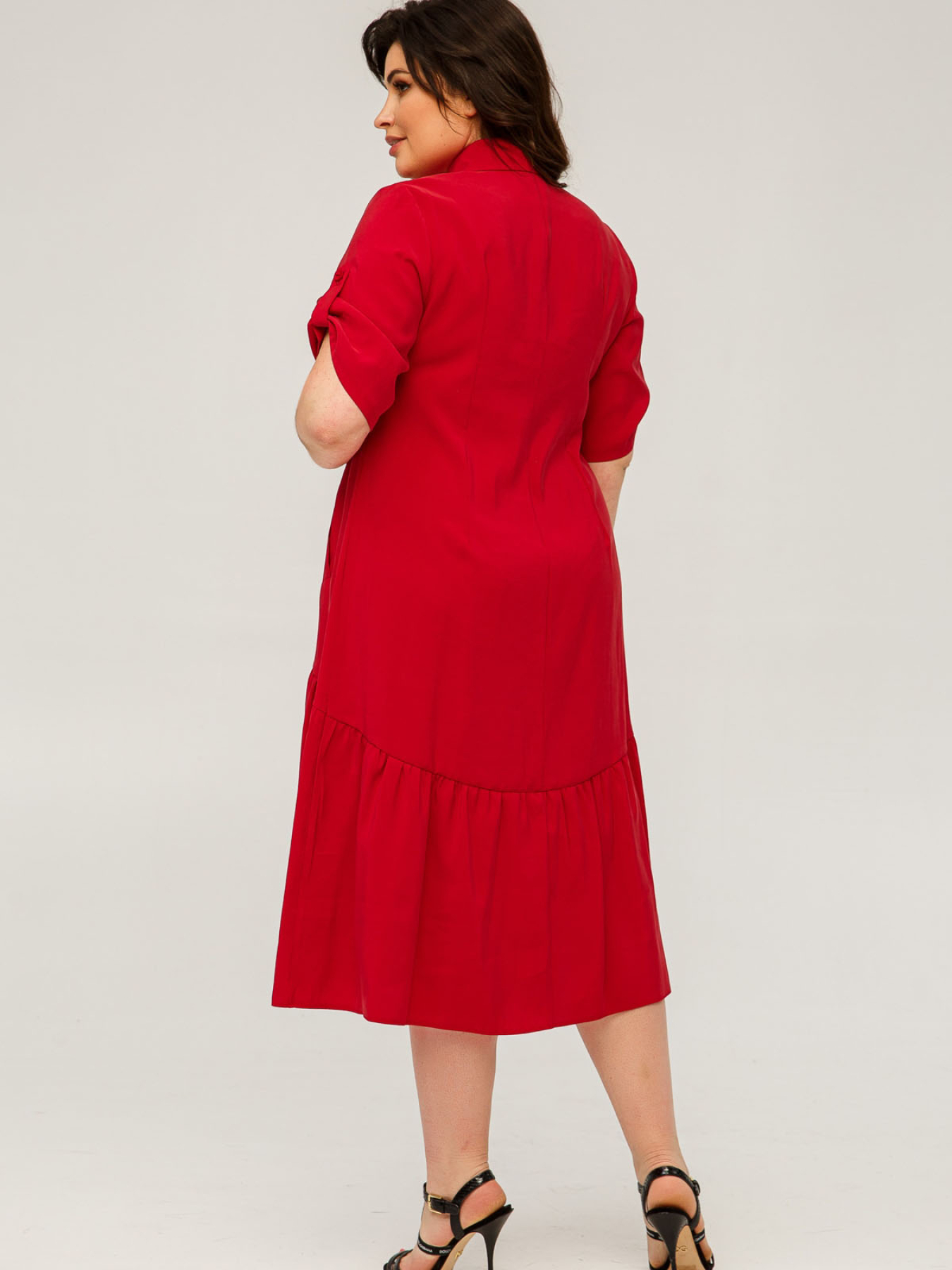 Платье миди All Posa модель ap101505p-chervonij Фото