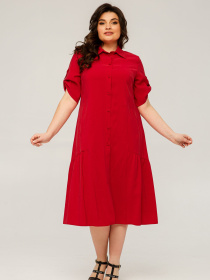Платье миди All Posa модель ap101505p-chervonij Фото